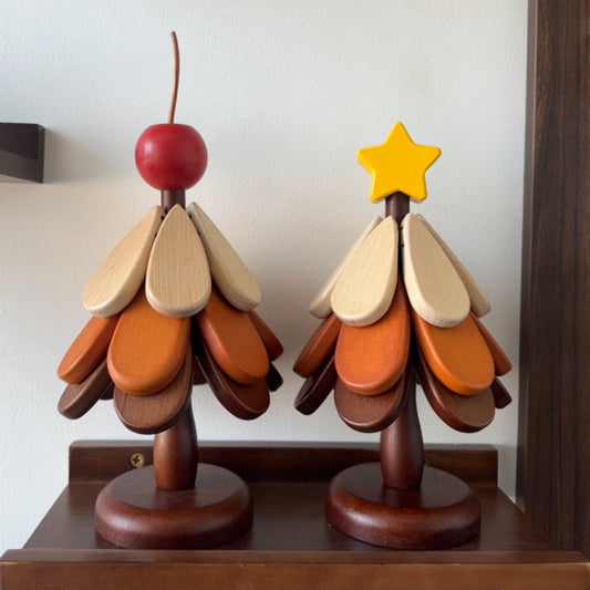 Everglow Wooden Arbor Coaster Set